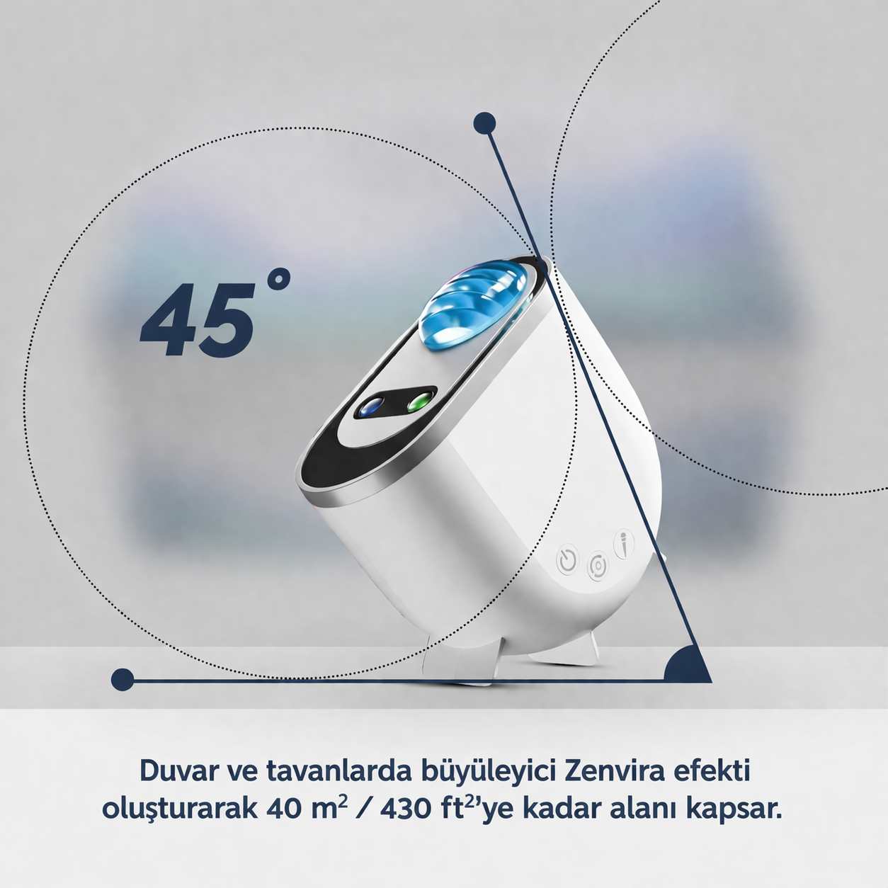 Zenvira™ Projektör – Uyku Öncesi Sakinlik ve Huzur Sağlayan Işık