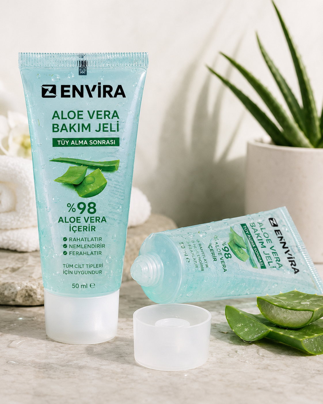 Zenvira™ Aloe Vera Tüy Alma Sonrası Bakım Jeli